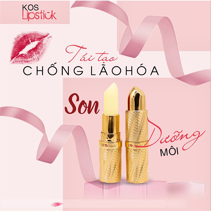 Son dưỡng môi K'S Lipstick son dưỡng không màu dưỡng ẩm cho môi luôn mềm mại - N.A.G