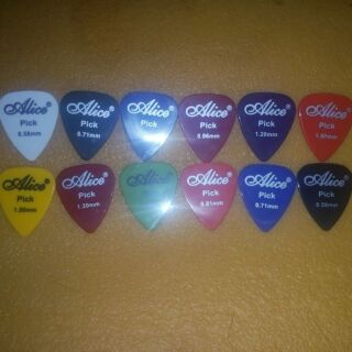 Pick gảy guitar và ukulele hiệu Alice (0.58mm đến 1.5)