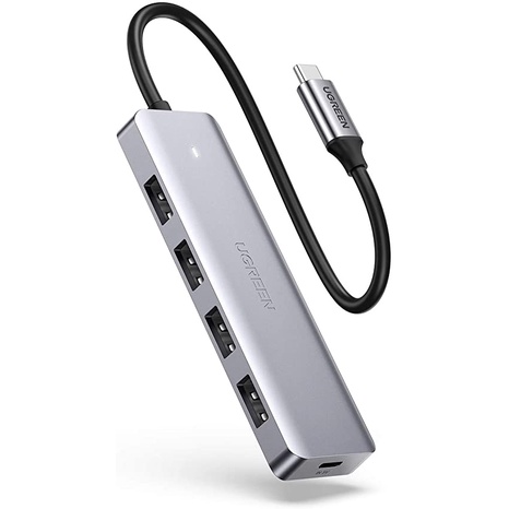 Bộ chuyển đổi USB Type-C sang 3 cổng USB 3.0 và Giga Lan Ugreen (60718)