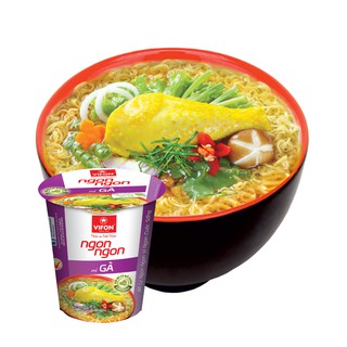 Mì Ngon Ngon Gà 60G thùng 24 ly