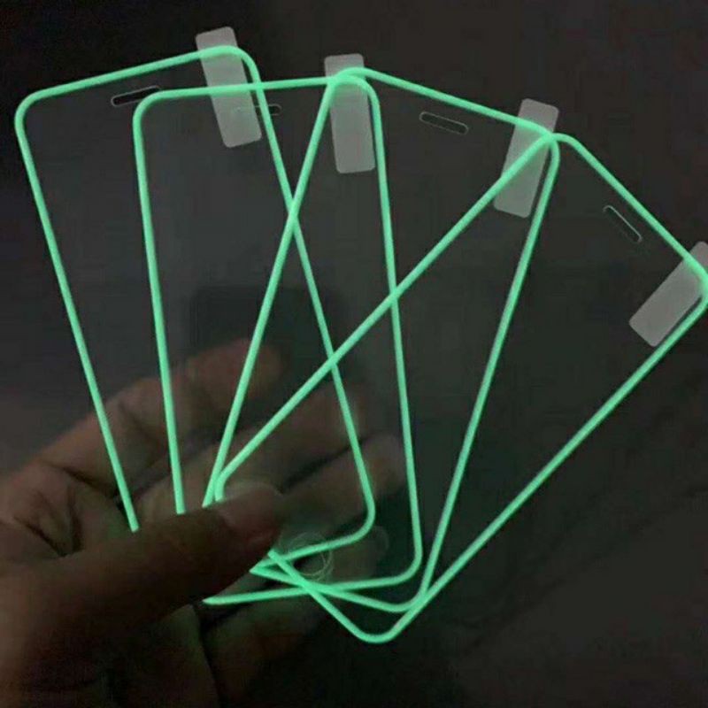 Kính cường lực phát sáng dạ quang iPhone 12 Mini, 12, 12 Pro Max, 7 Plus/ 8 Plus/ Xs Max/ XR/ XS/11/ 11 Pro/ 11 Pro Max