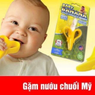 Gặm nướu quả chuối mỹ cho bé