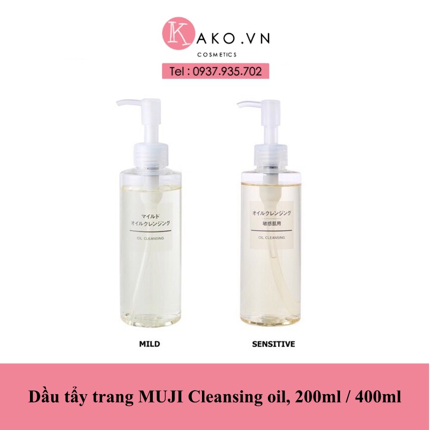 Dầu tẩy trang MUJI Cleansing oil, 200ml / 400ml