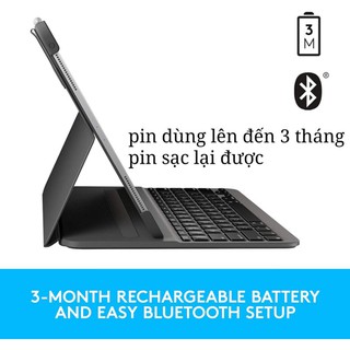 Bàn phím cho ipad Pro 11 Logitech Slim Folio PRO ( for ipad pro 11 Gen 1, 2, 3, 4)