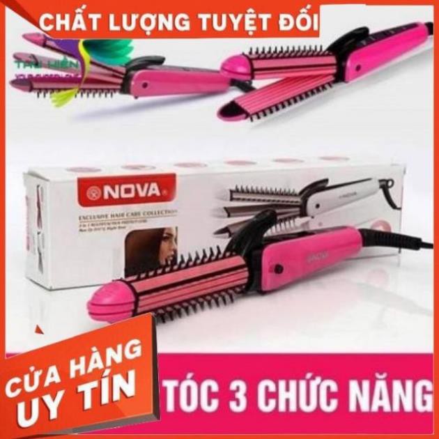 LƯỢC ĐIỆN NOVA 3 IN 1 ( LÀ TÓC - DẬP XÙ - LÀM XOĂN )