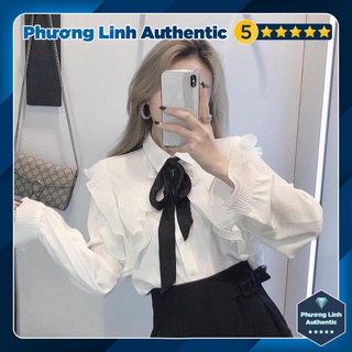 Áo kiểu kèm nơ Zara Auth New tag có sẵn 7969/235 7969235