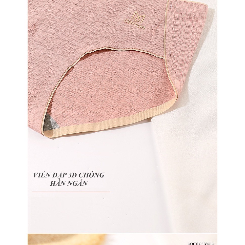 QUẦN LÓT NỮ COTTON SỢI TRE VANVENE CẠP VỪA-KHÔNG ĐƯỜNG MAY-CHỐNG HẰN VIỀN KHÁNG KHUẨN CHỐNG VIÊM NHIỄM ĐỦ SIZE M-XL Q337 | BigBuy360 - bigbuy360.vn