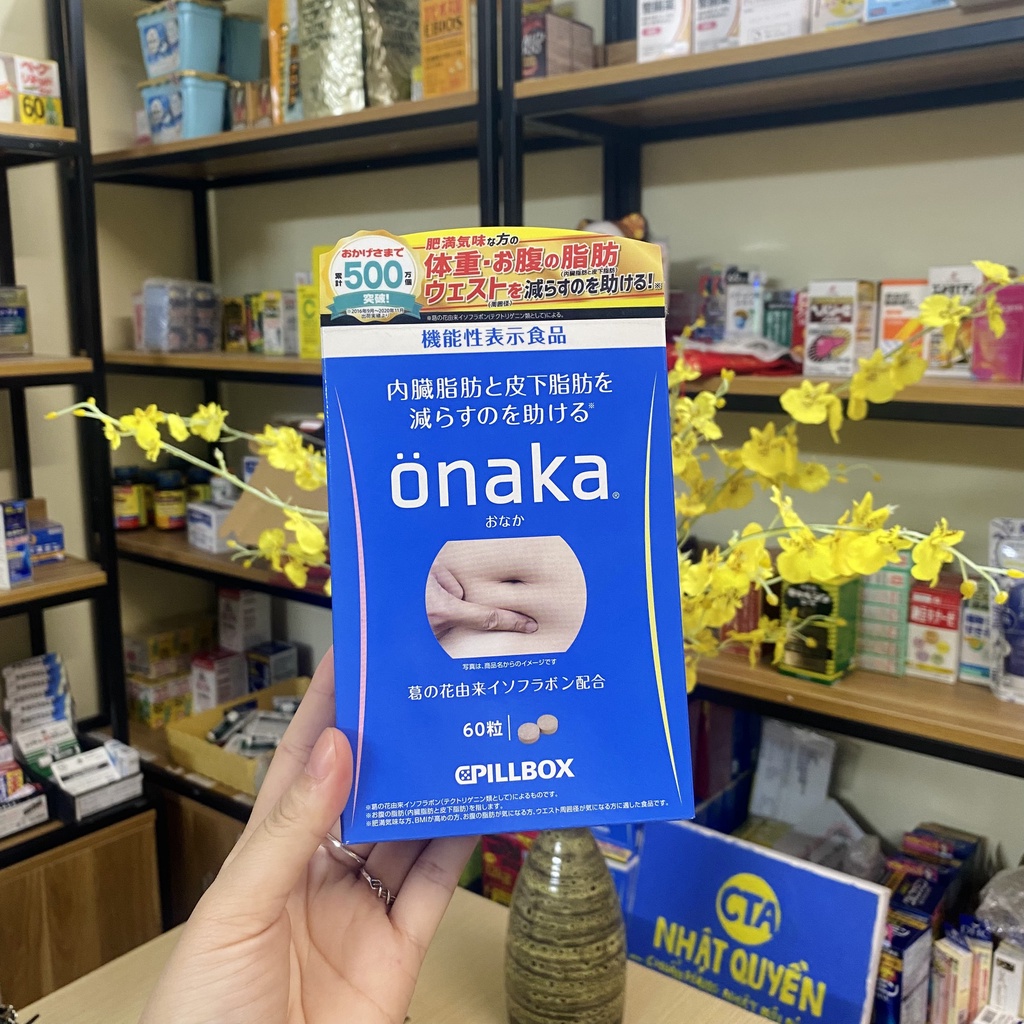 Viên uống giảm mỡ bụng onaka giảm cân hiệu quả Onaka của Nhật bản gói 60 viên
