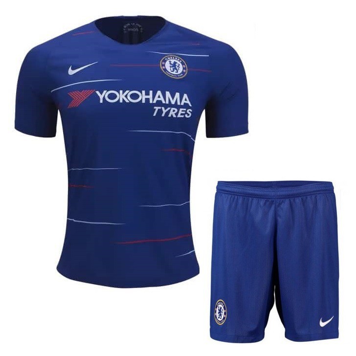 Áo bóng đá câu lạc bộ Chelsea - Hàng thun thái nhập xịn có logo 2018 - 2019IN TÊN, IN SỐ THEO YÊU CẦU