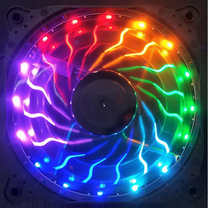 💥  [Thanh lý bỏ mẫu] Quạt tản nhiệt máy tính, Fan Coolmoon RGB, led tĩnh, kích thước 12cm Coolmoon