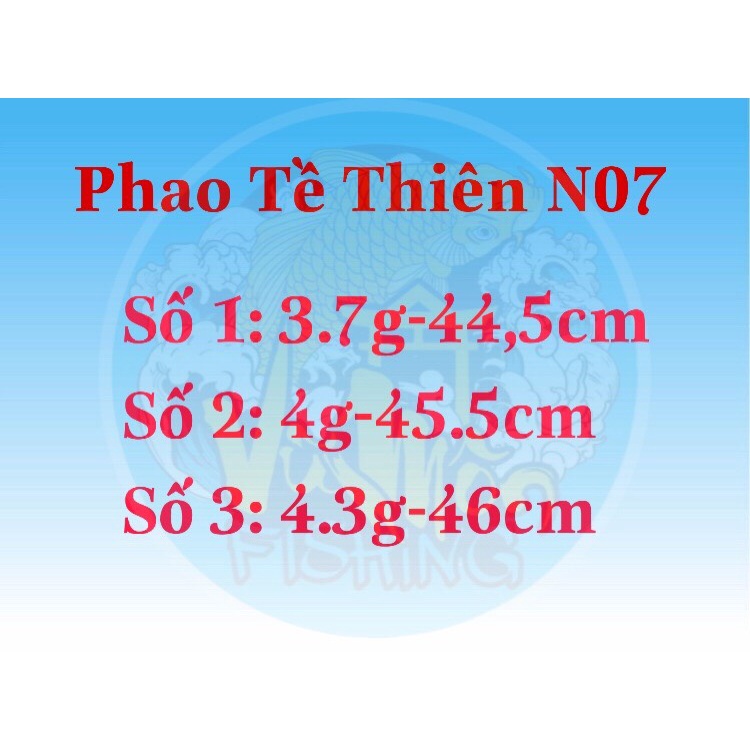 Phao Câu Đài, Câu Đơn Săn Hàng Nano Siêu Đẹp TỀ THIÊN ĐẠI THÁNH 3,7-4,3g - Vũ Môn Fishing