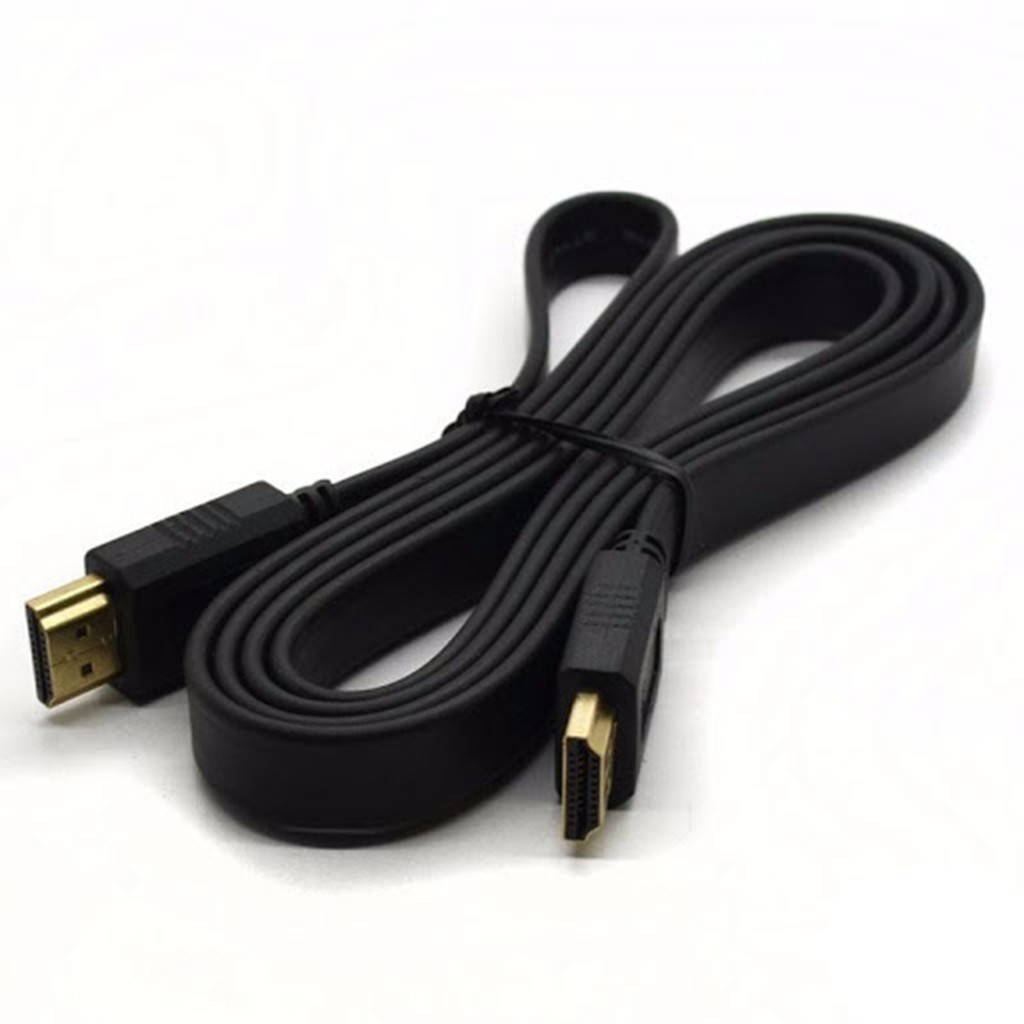 Dây HDMI - Cáp HDMI 1,5/3m/5/10/15 mét - Màu đen, loại dẹt - Full HD - Bảo hành 3 tháng - Gear Gaming Shop