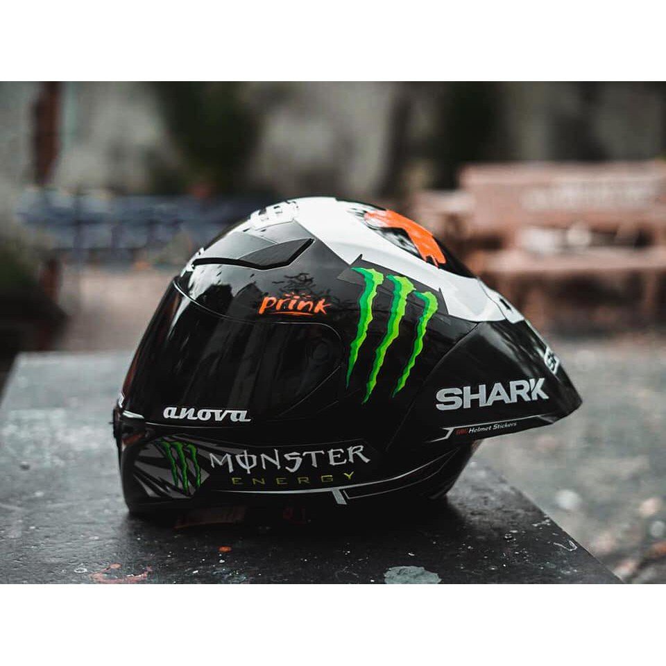 Đuôi gió Shark gắn nón Fullface cực ngầu