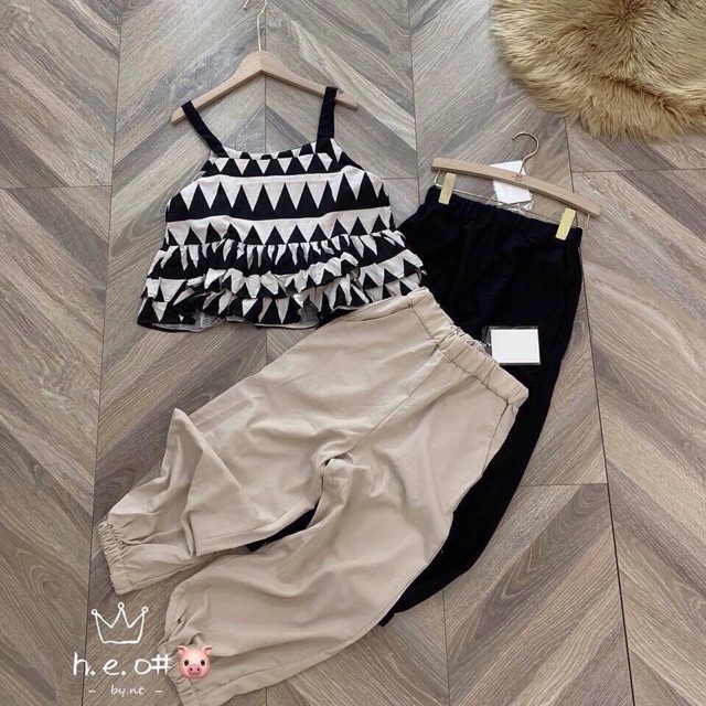 SET ÁO 2 DÂY KẺ+ QUẦN ĐŨI