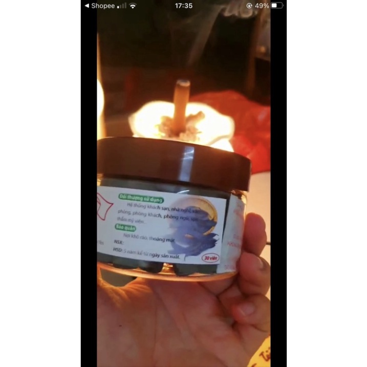 HỘP 30 VIÊN / GÓI 10 VIÊN NÉN BỒ KẾT XÔNG NHÀ - KHỬ KHUẨN - LỌC SẠCH KHÔNG KHÍ