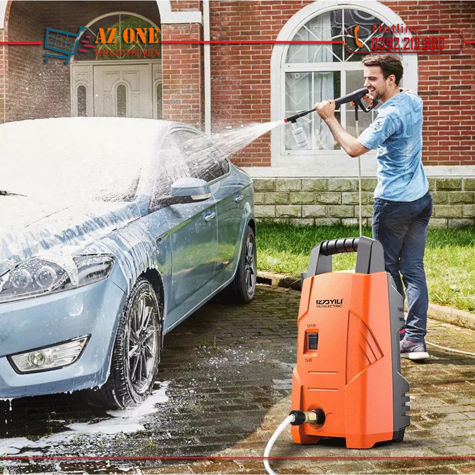 Máy Bơm Phun Rửa Xe Áp Lực Cao Xe Ô Tô Xe Máy YILI - YLQ3721C-90A