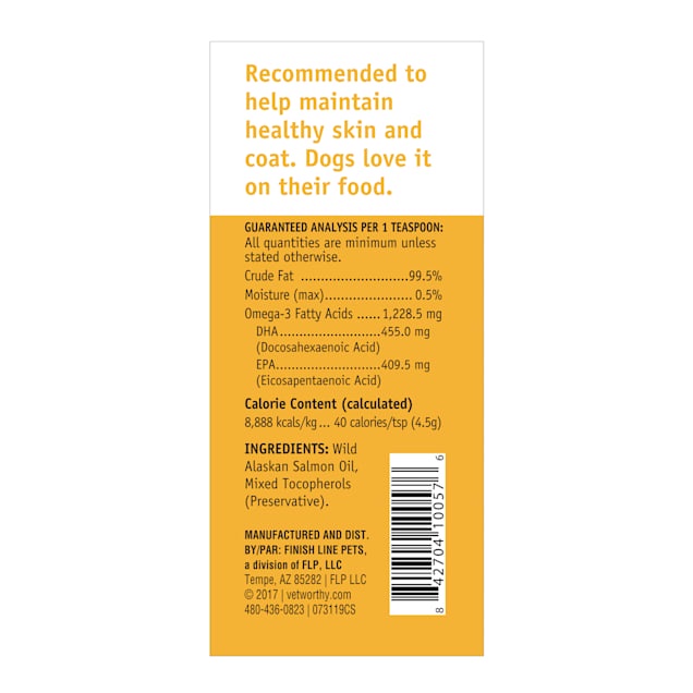 Dầu cá hồi nguyên chất Vet Worthy dành cho chó - WILD SALMON OIL BLEND 200ml