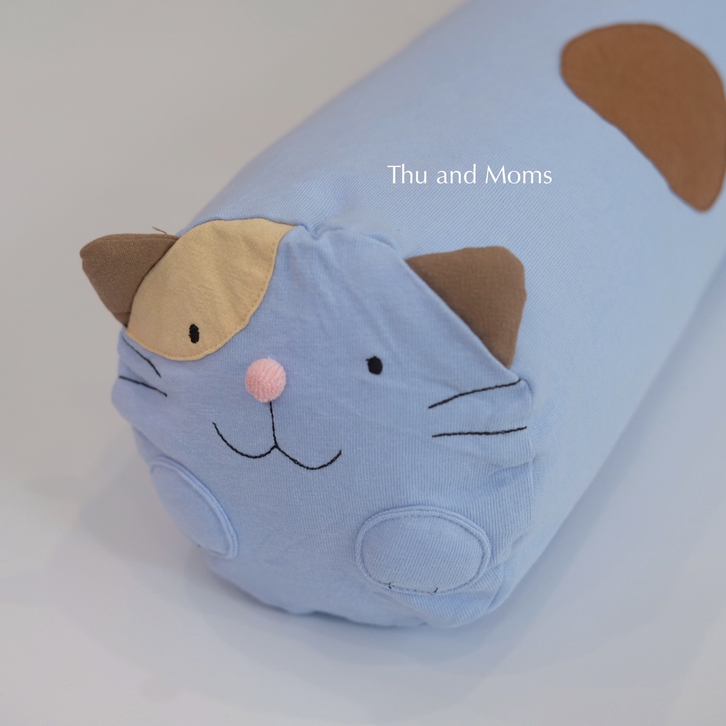 Size sơ sinh 48x13cm Gối ôm và vỏ gối ôm sơ sinh Hikosen Cara Nhật Bản