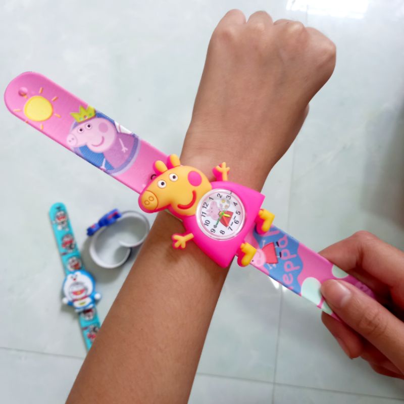 Đồng hồ tay đập đồ chơi cho bé trai/gái hàng loại 1 nhiều mẫu, nhiều màu chó bé 2 tuổi trở lên