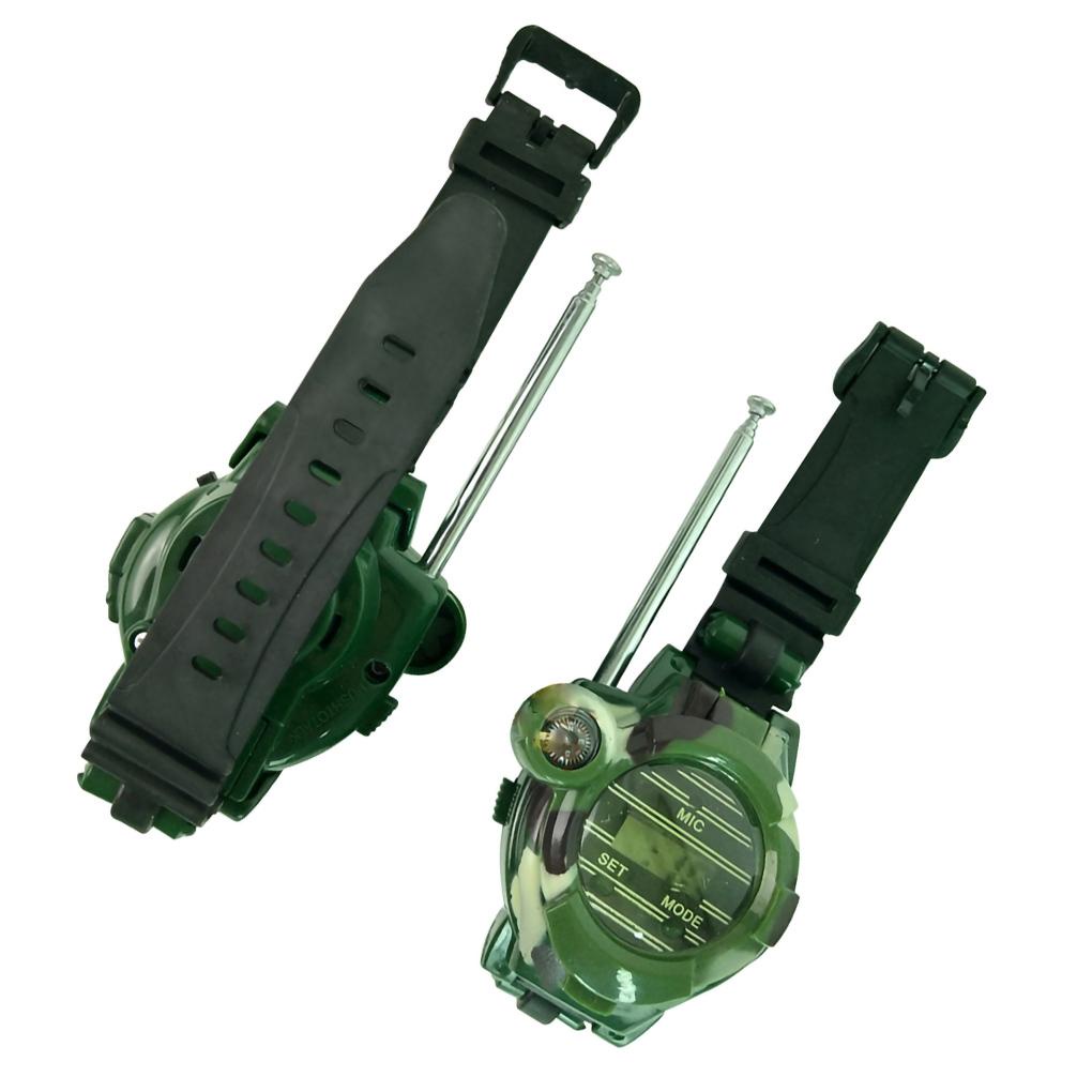 Bộ 2 Đồng Hồ Đeo Tay Không Dây 7 Trong 1 Họa Tiết Rằn Ri Cá Tính Cho Bé