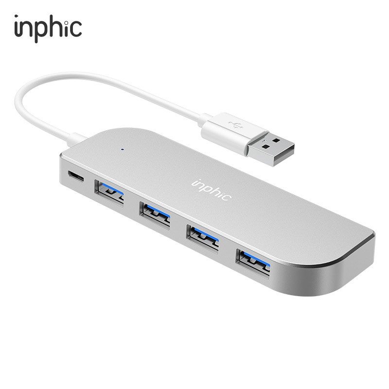 Hub USB2.0 năm cổng INPHIC H6 hỗ trợ cho tất cả các dòng máy tính để mở rộng thêm cổng USB - Chính Hãng