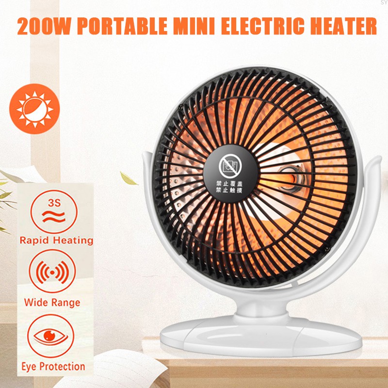 Quạt Sưởi Để Bàn Mini 6 "200W