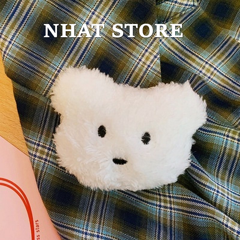 Ghim cài áo hình gấu nhồi bông, cài áo hoa hướng dương Nhat Store
