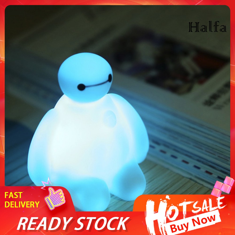 Đèn Ngủ Đổi Màu Hình Baymax Dễ Thương