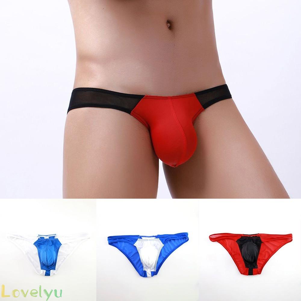 Quần lót lưng thấp 100% lụa lạnh thoáng khí gợi cảm hàng mới chất lượng cao cho nam