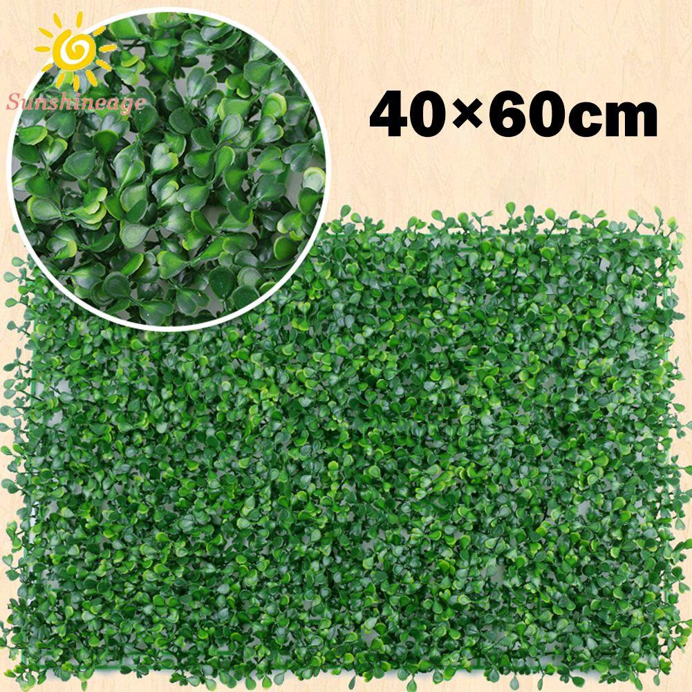 Simulated Lawn 40x60cm Artificial Plant Wall Grass Mat Greenery Panel Fence