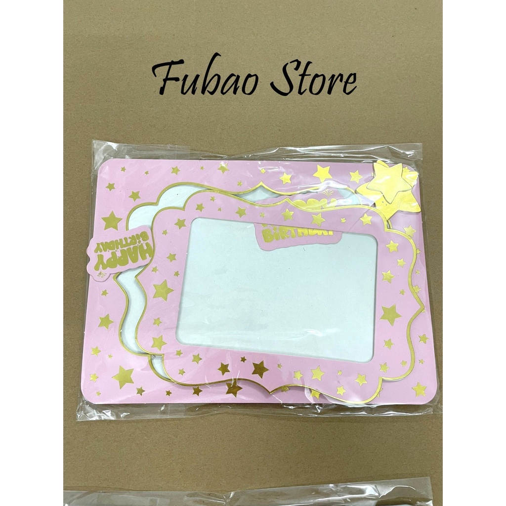 Khung ảnh để bàn bằng giấy trang trí sinh nhật, party Fubao Store