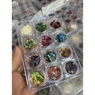 Xà cừ nail , xà cừ vân đá đính móng siêu mỏng