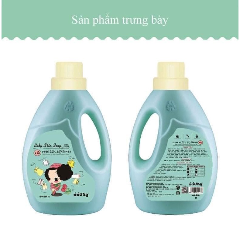 Nước giặt DDung Hàn Quốc kháng khuẩn, tinh dầu dừa hương nha đam chai 2lít. Shop SuBo