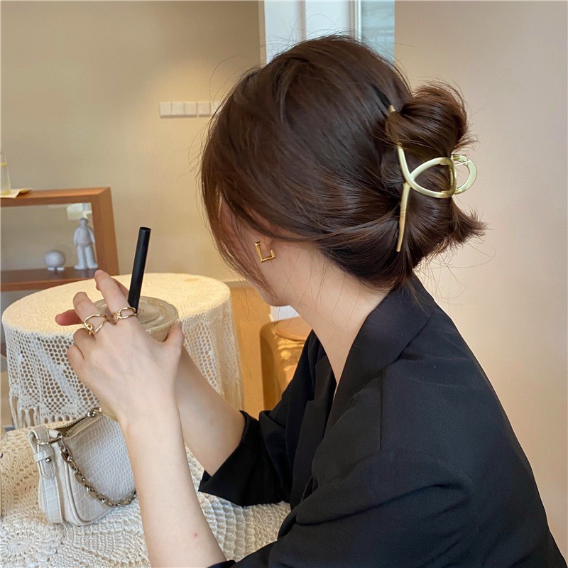 Kẹp tóc càng cua Vemico kim loại thanh lịch KT15