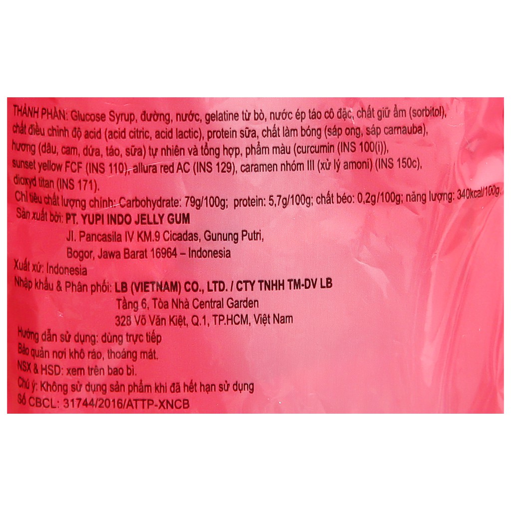 Kẹo dẻo Yupi Buger - 1 viên dùng thử | BigBuy360 - bigbuy360.vn