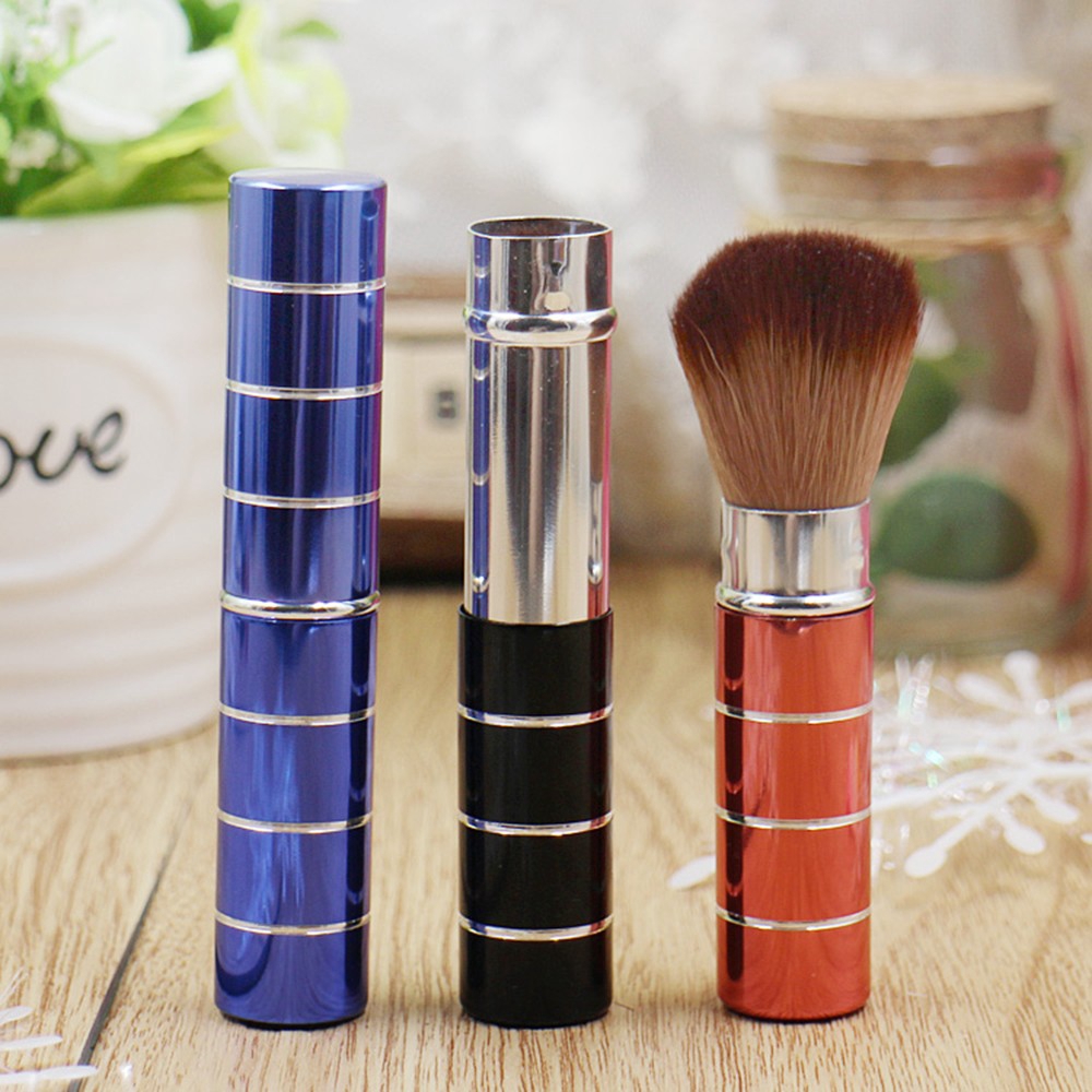 Professional Women Cosmetic Metal Facial Blush Brush