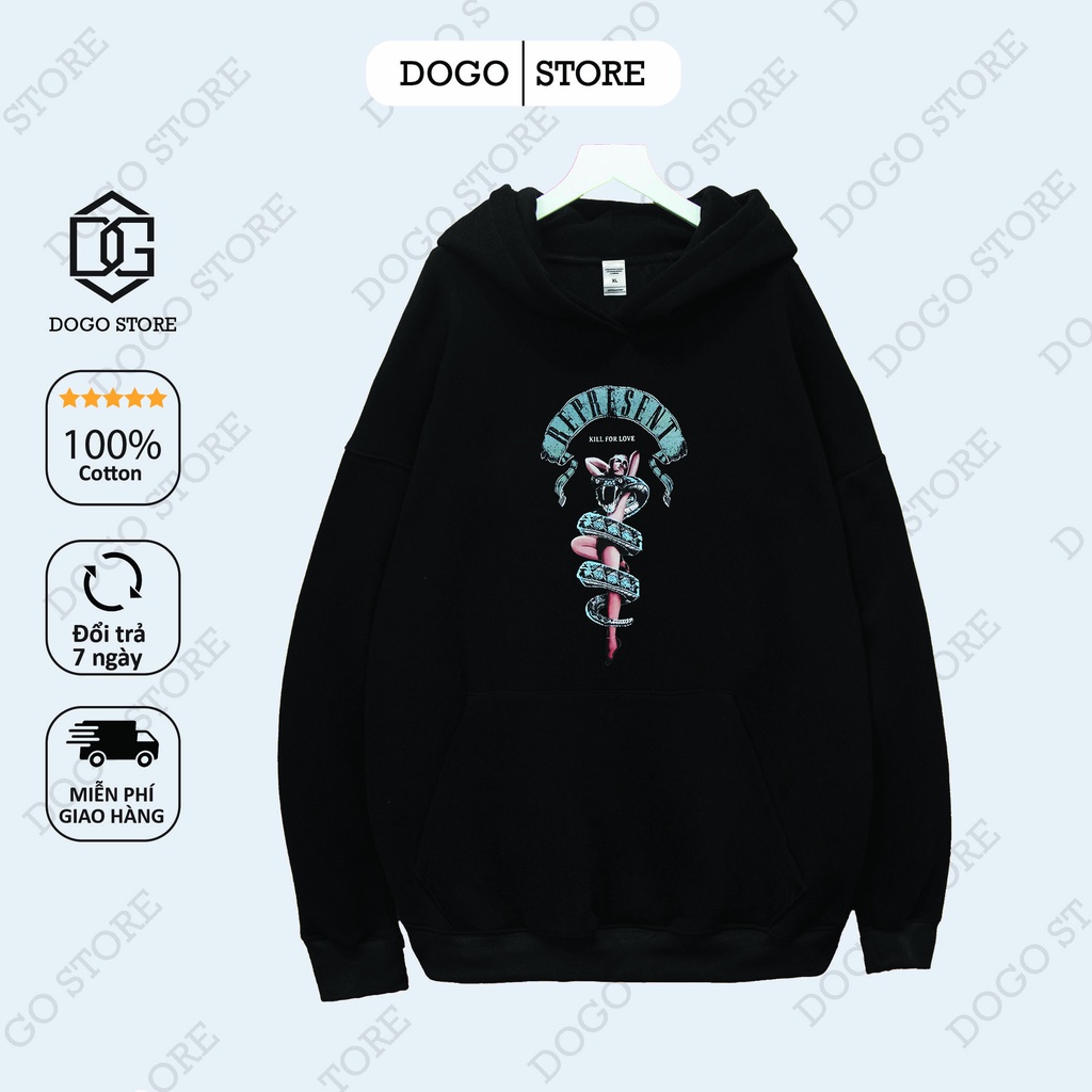 Áo Nỉ Hoodie REPRESENT NGƯỜI RẮN Dogo Store , áo hoodie nam nũ nỉ bông cotton