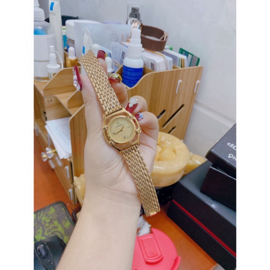 Đồng hồ nữ VERSACE dây kim loại thiết kế tinh tế hợp gu thời trang giới trẻ, chống nước, bảo hành 12 tháng | BigBuy360 - bigbuy360.vn