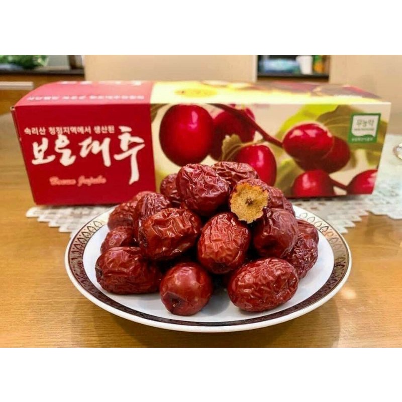 Táo Đỏ Sấy Khô Hàn Quốc bợn loess jujube (Loại 1kg)hạn sử dụng 2023