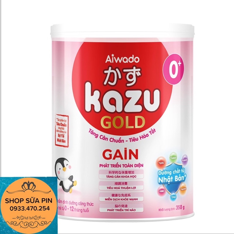 Sữa bột Kazu gain gold số 0+ 350g