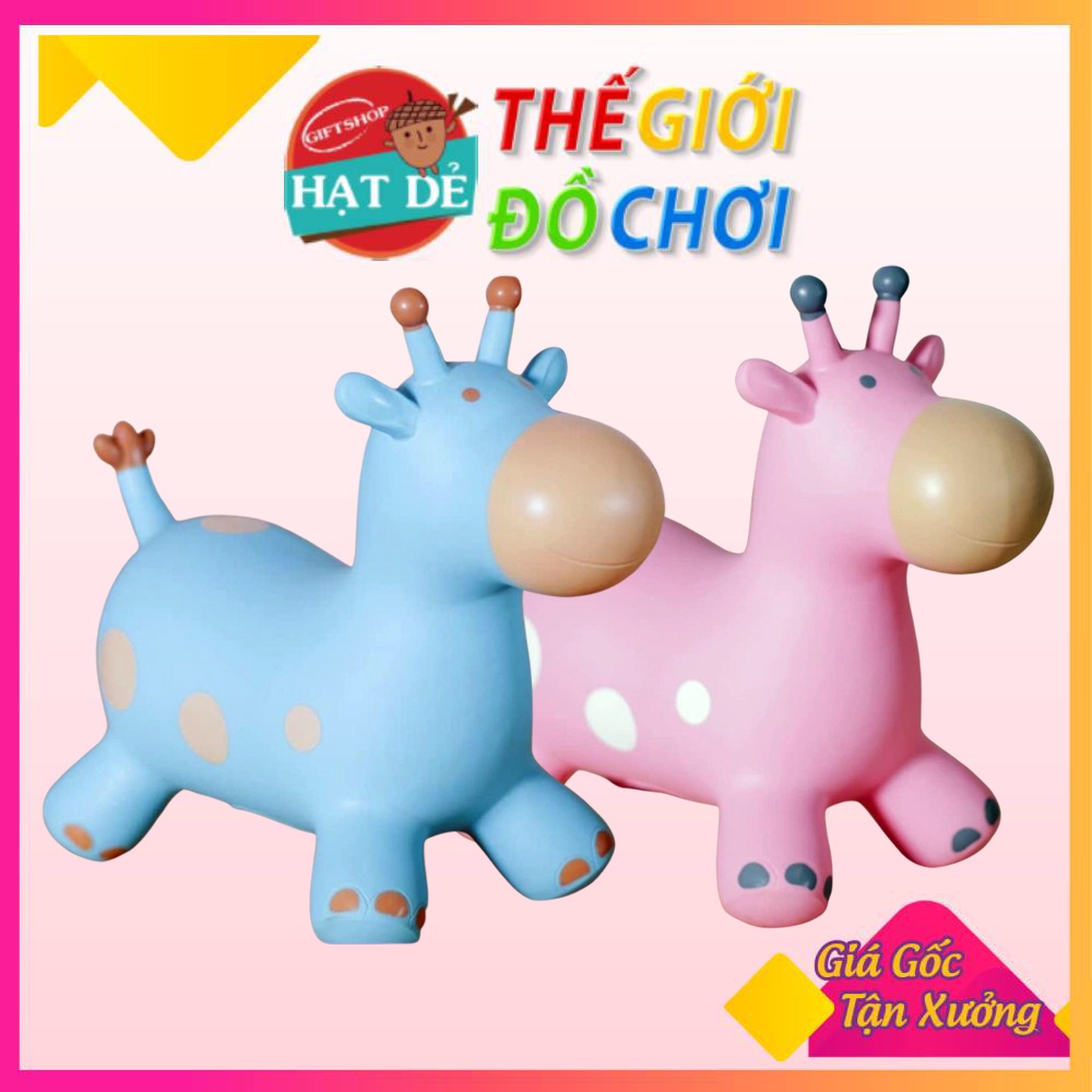 Đồ Chơi Thú Nhún Cao Su Có Nhạc, Húp Húp Hình Chú Hà Mã Bơm Hơi Nhiều Màu Sắc Cho Bé Vận Động Ngoài Trời