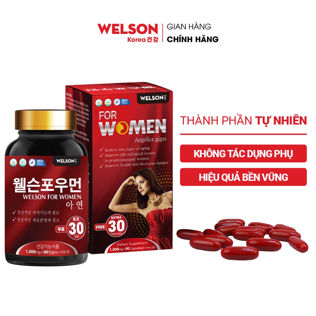 Viên uống nội tiết tố nữ Welson for Women Hộp 90 viên
