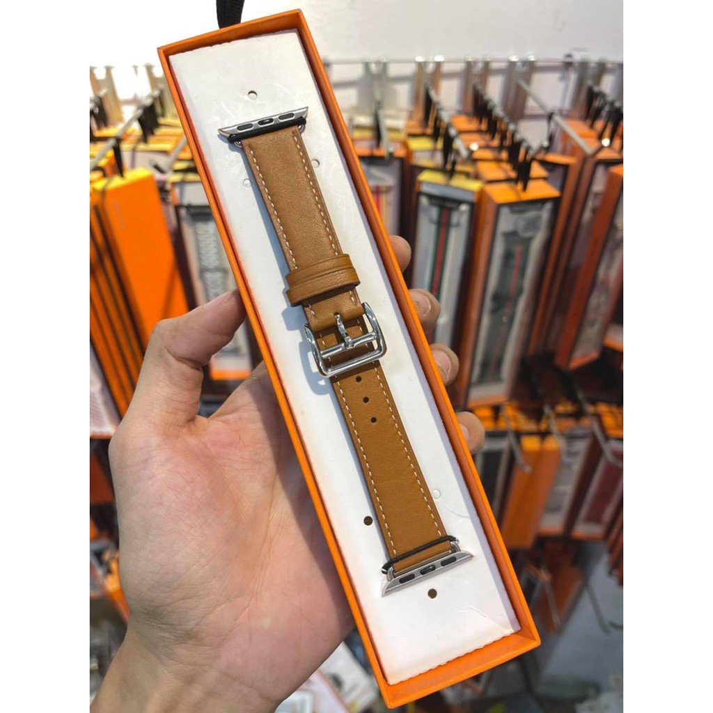 Dây da trơn nhiều màu dành cho Apple Watch