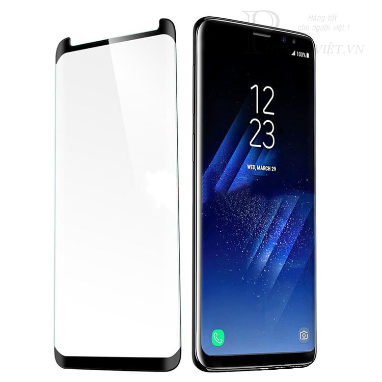 Kính cường lực full keo màn hình cong Samsung Galaxy S8,S9,S8+,S9+,Note10, Note10+