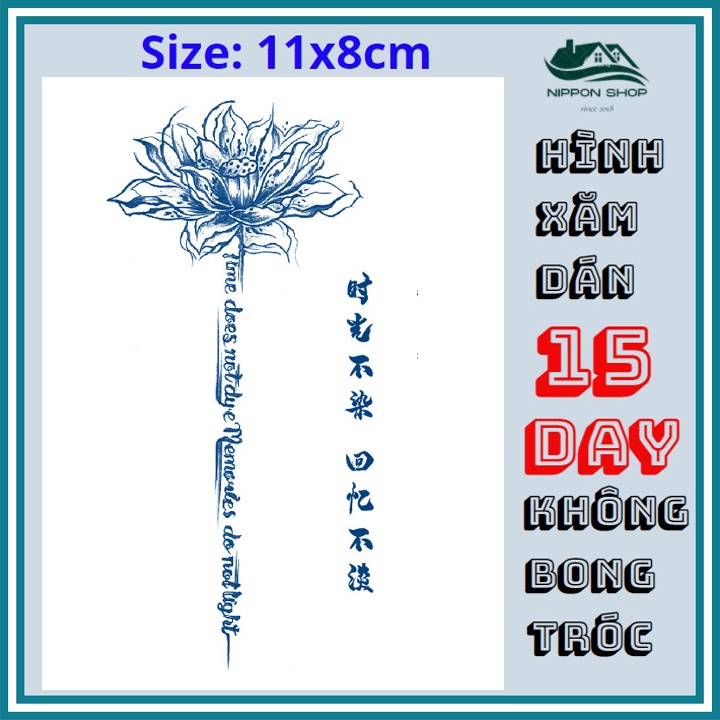 Hình Xăm Dán 15 Ngày Không Phai 11 x 18 cm Mẫu 328