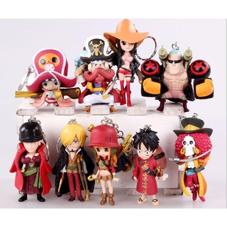 [Cực Rẻ] Mô Hình Nhân Vật One Piece Team Luffy Chibi