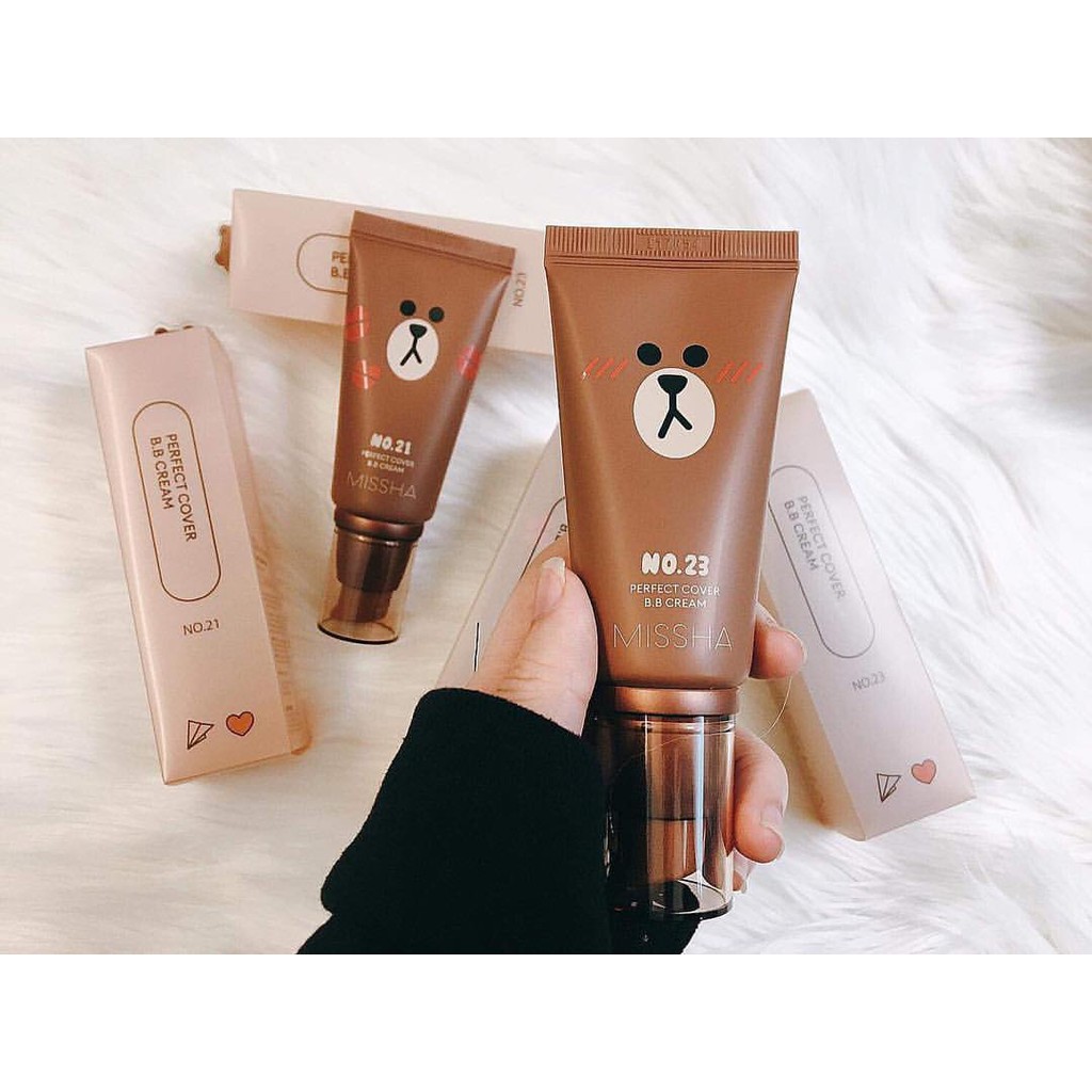 [CÓ HÓA ĐƠN LOTTEDUTYFREE] PHẤN NỀN MISSHA LINE PERFECT COVER BB CREAM 50ml