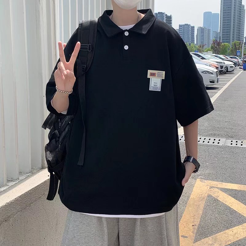 Áo Thun POLO Dáng Rộng Thời Trang Phong áo polo unisex Cách Hàn Quốc chất đũi cao cấp áo phông polo simple trẻ tuổi Nam