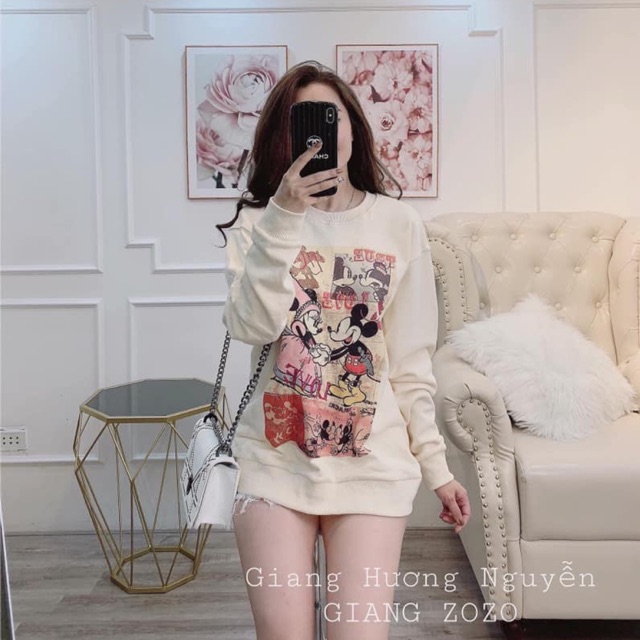Áo nỉ mickey