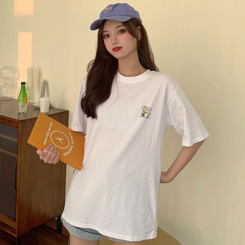 Áo thun tay lỡ Unisex cậu bé và chó